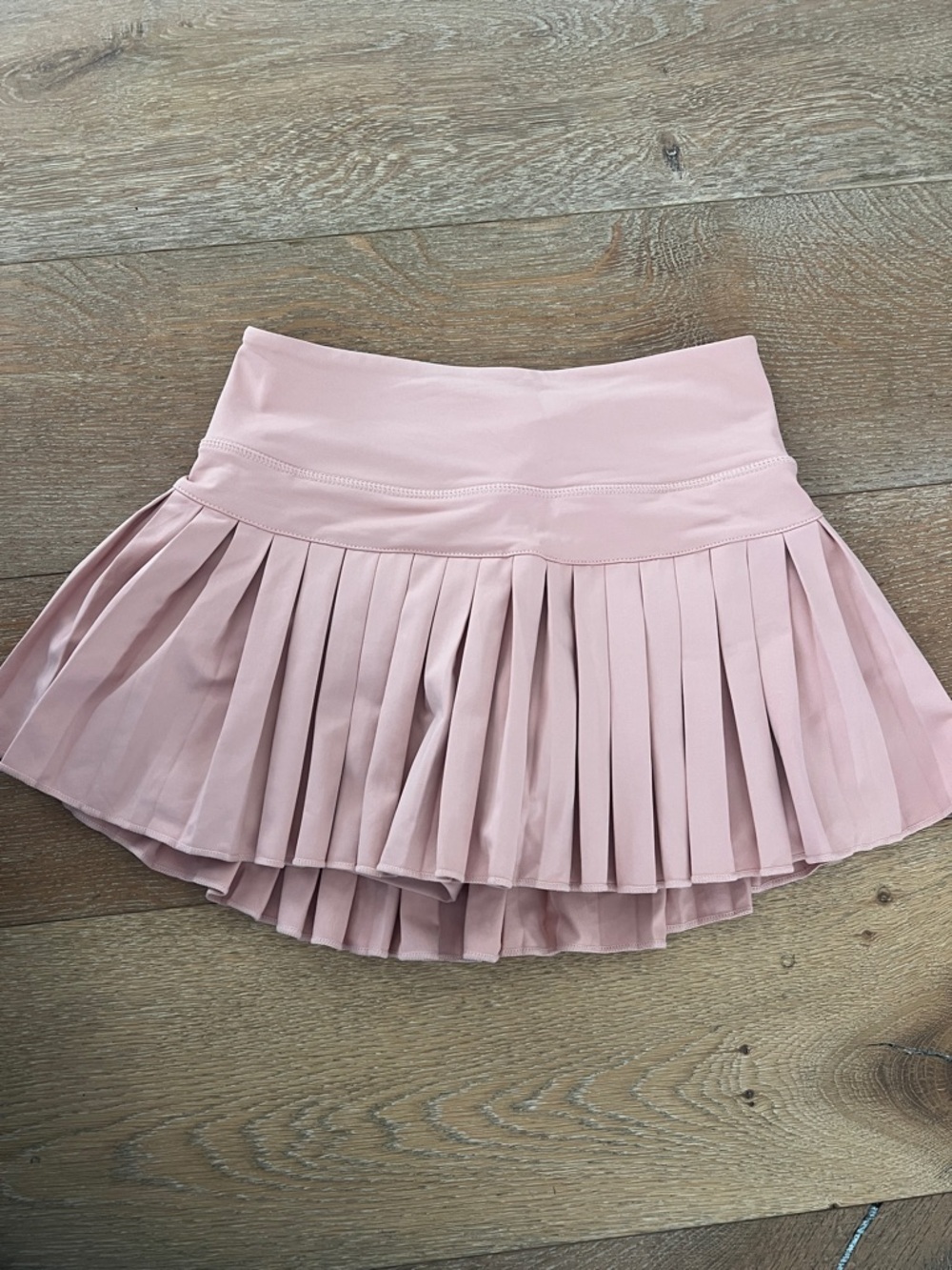 Women's Pleated Mini Skirt in Light Pink